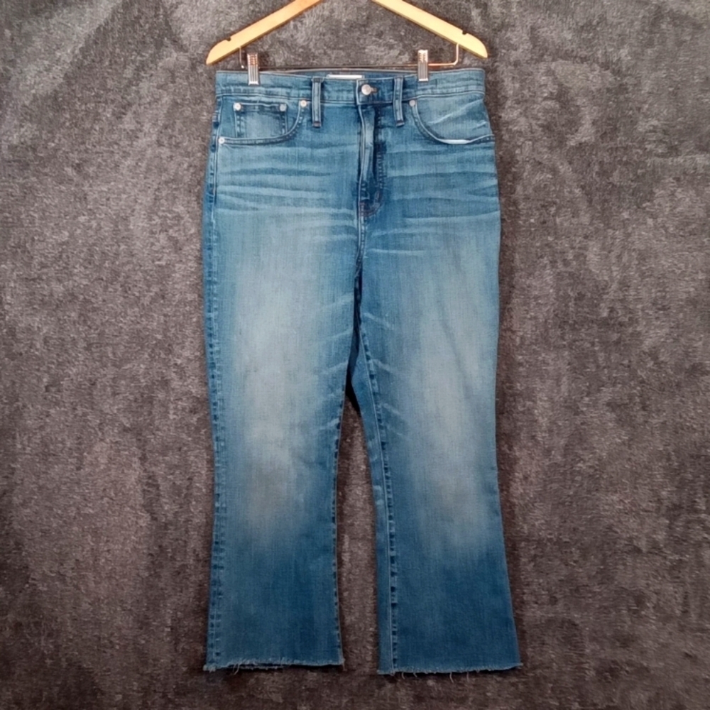 Madewell skinny flare raw Hem women's Jeans color kenwick wash size 31
